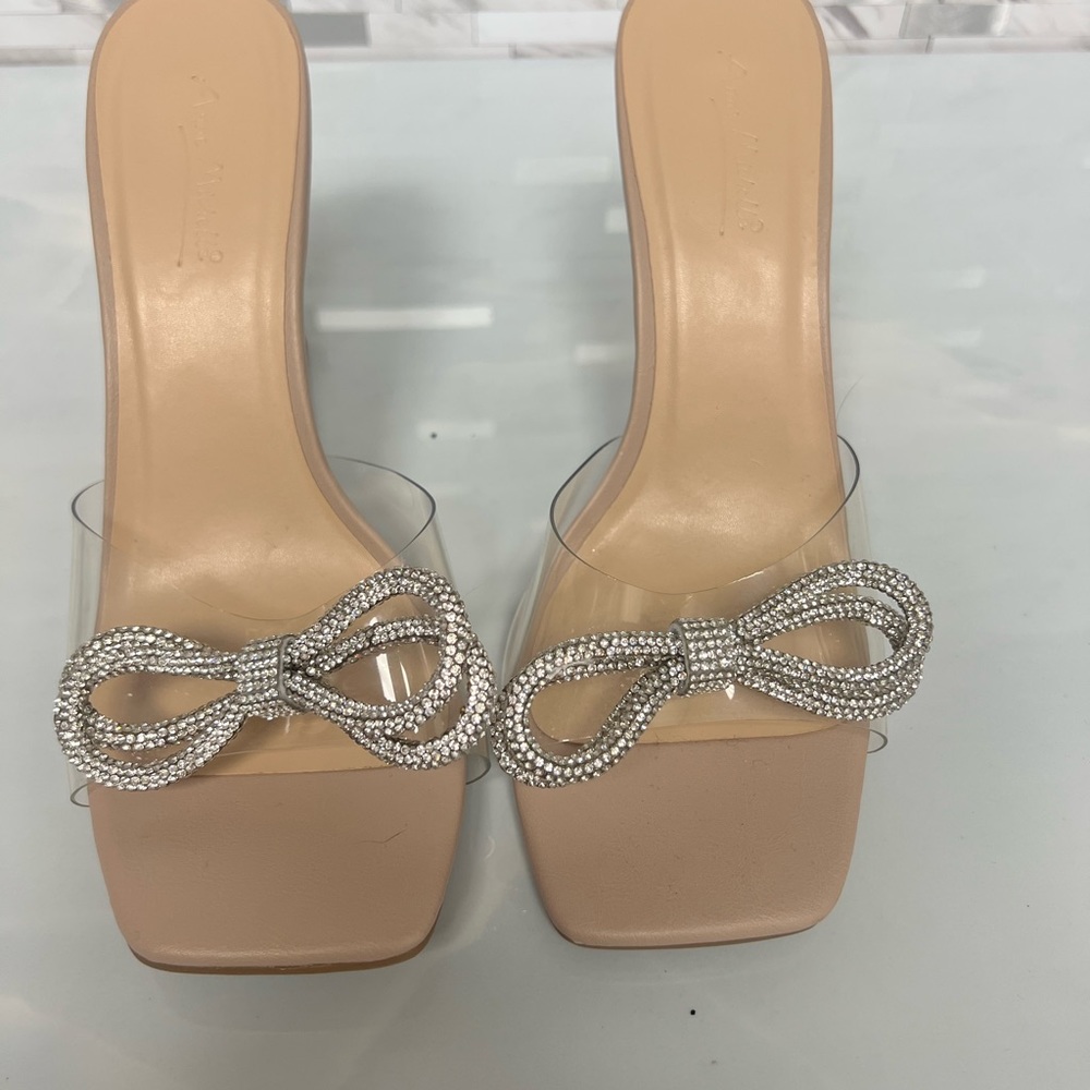 Anne Michelle Rhinestone Bow Heels